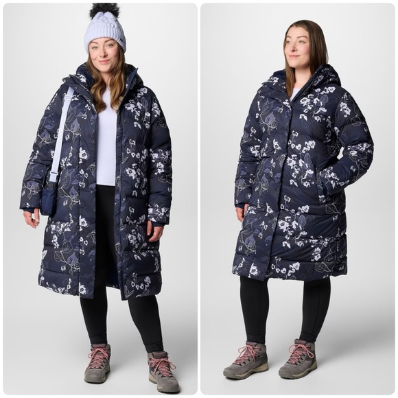 Columbia Jackets & Blazers - Columbia Boundless DaysPrint Long Down Jacket 1X